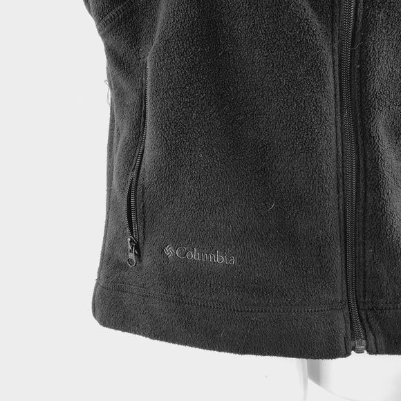 Columbia Womens Black Full Zip Sleeveless Collared Vest Sweater Size Medium - Picture 5 of 8